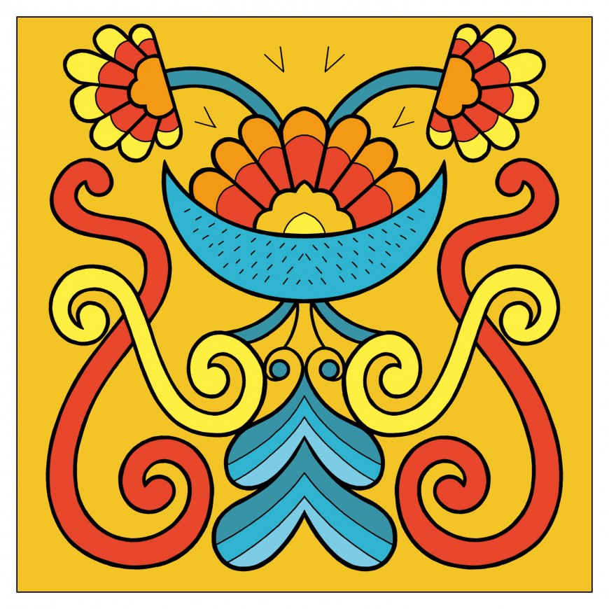 Mathieu Demore, Illustration jeunesse et Bande-dessinée Motifs du monde arabe à colorier 
