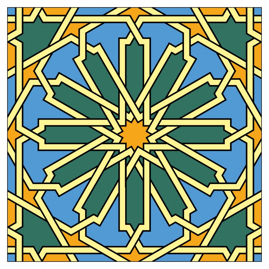 Mathieu Demore, Illustration jeunesse et Bande-dessinée Motifs du monde arabe à colorier 