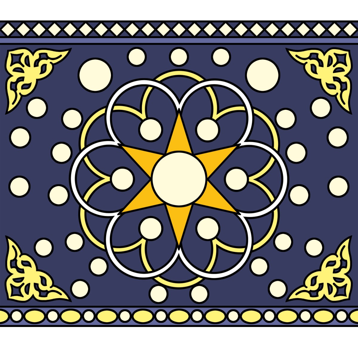 Mathieu Demore, Illustration jeunesse et Bande-dessinée Motifs du monde arabe à colorier 
