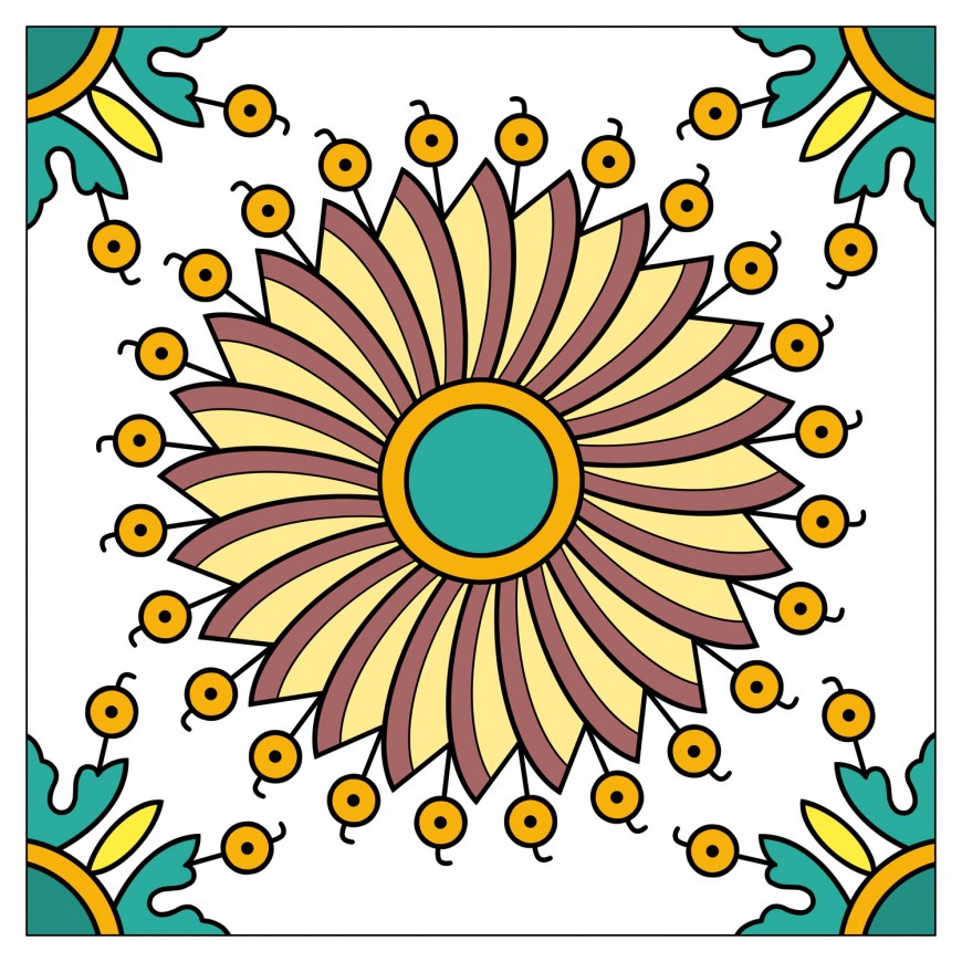 Mathieu Demore, Illustration jeunesse et Bande-dessinée Motifs du monde arabe à colorier 