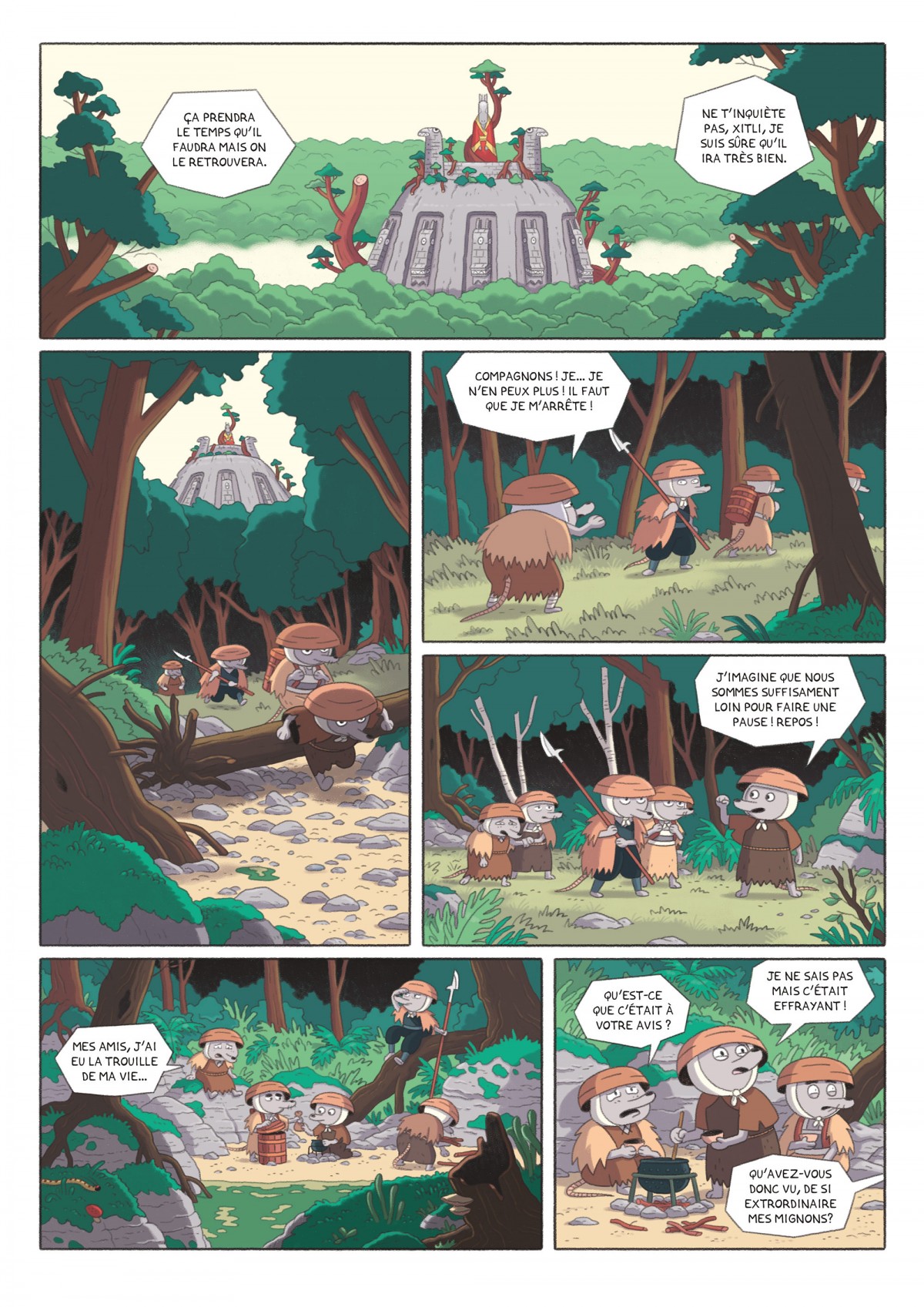 Mathieu Demore, Illustration jeunesse et Bande-dessinée Menji et les ruines du mont-mystère 