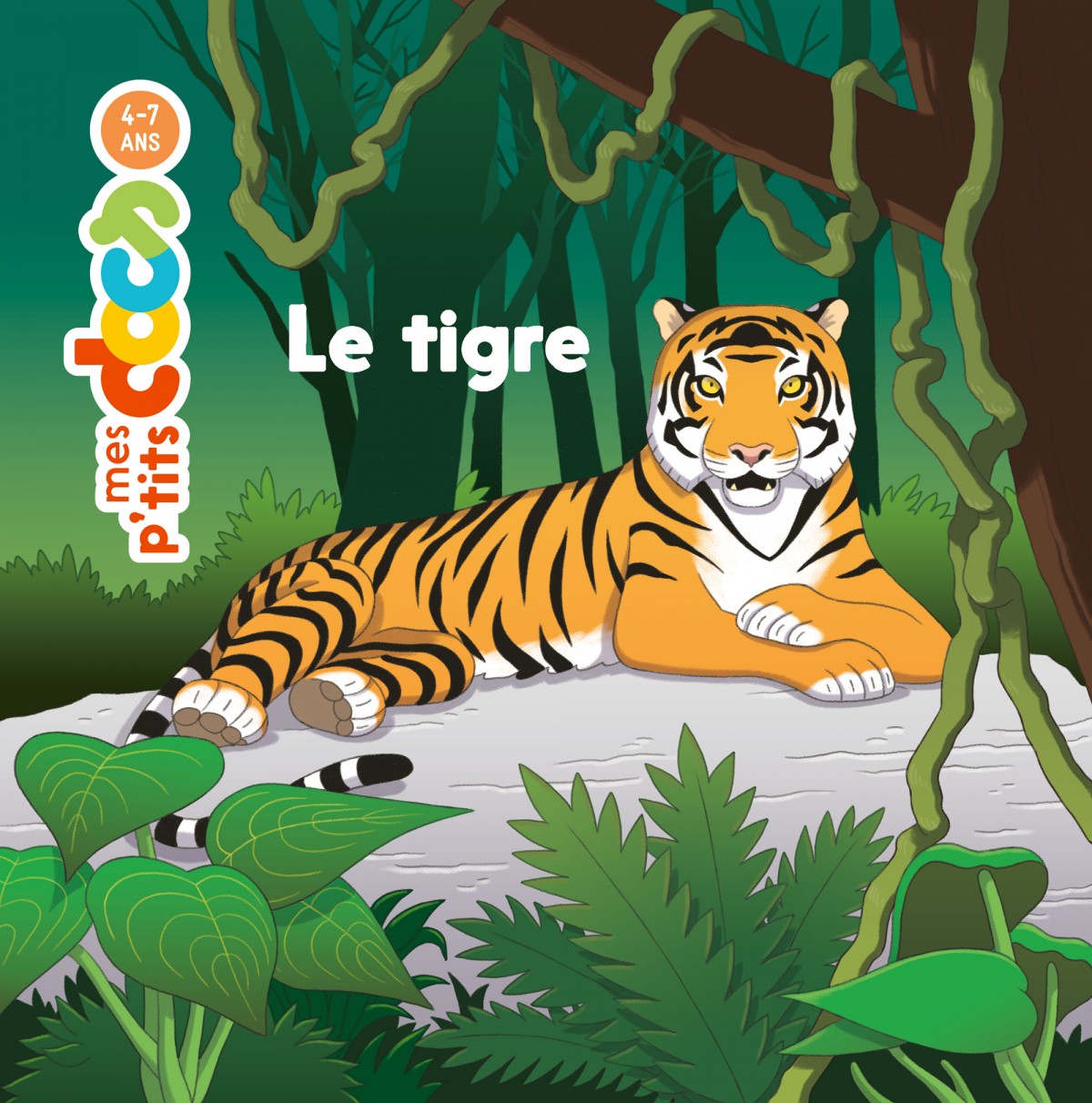 Mathieu Demore, Illustration jeunesse et Bande-dessinée Mes p'tits docs - Le tigre 