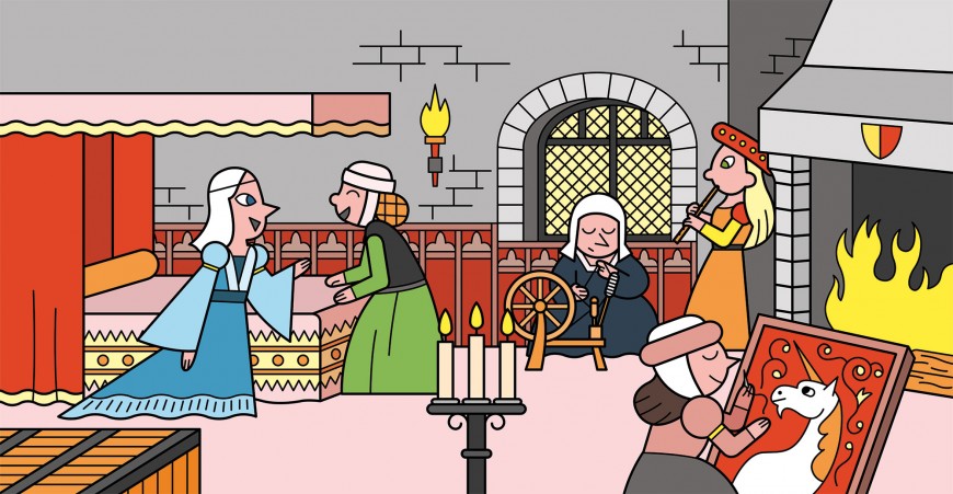 Mathieu Demore, Illustration jeunesse et Bande-dessinée Chateaux forts 