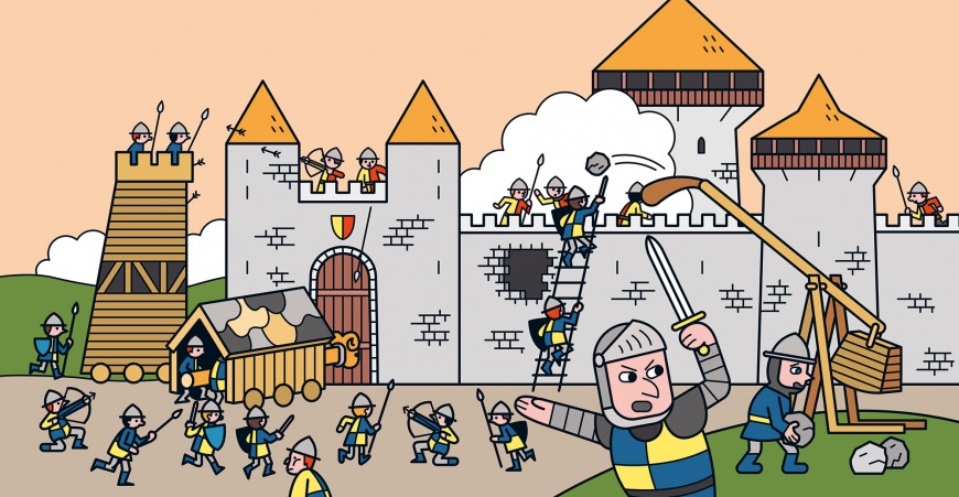 Mathieu Demore, Illustration jeunesse et Bande-dessinée Chateaux forts 