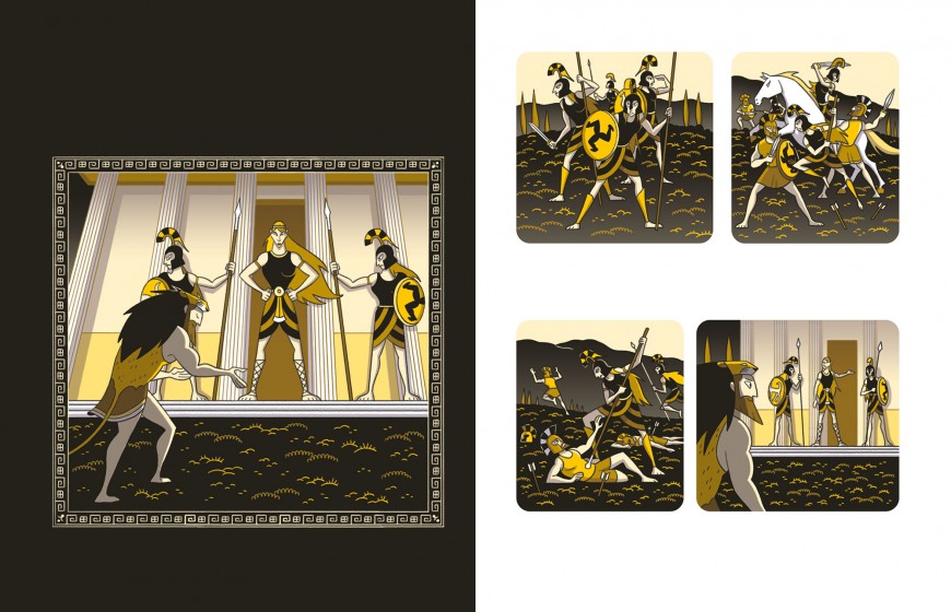 Mathieu Demore, Illustration jeunesse et Bande-dessinée Les douze travaux d'Héraclès 