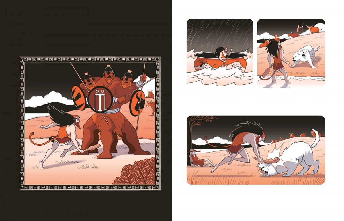 Mathieu Demore, Illustration jeunesse et Bande-dessinée Les douze travaux d'Héraclès 